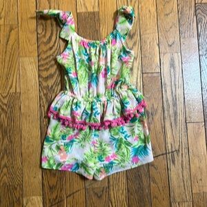 Bonnie and Jean girls size 6 romper
